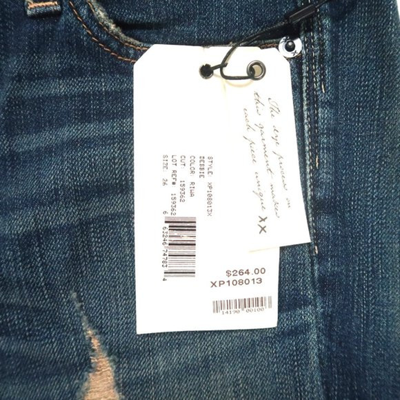 Textile by Elizabeth and James Debbie Distressed Skinny Jeans Size 26 NWT $264 - Picture 10 of 10